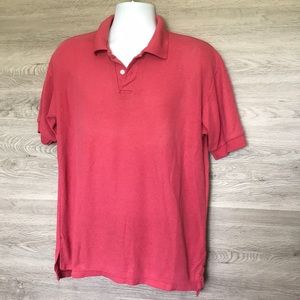 Men's Vintage Polo, L, Muted Red